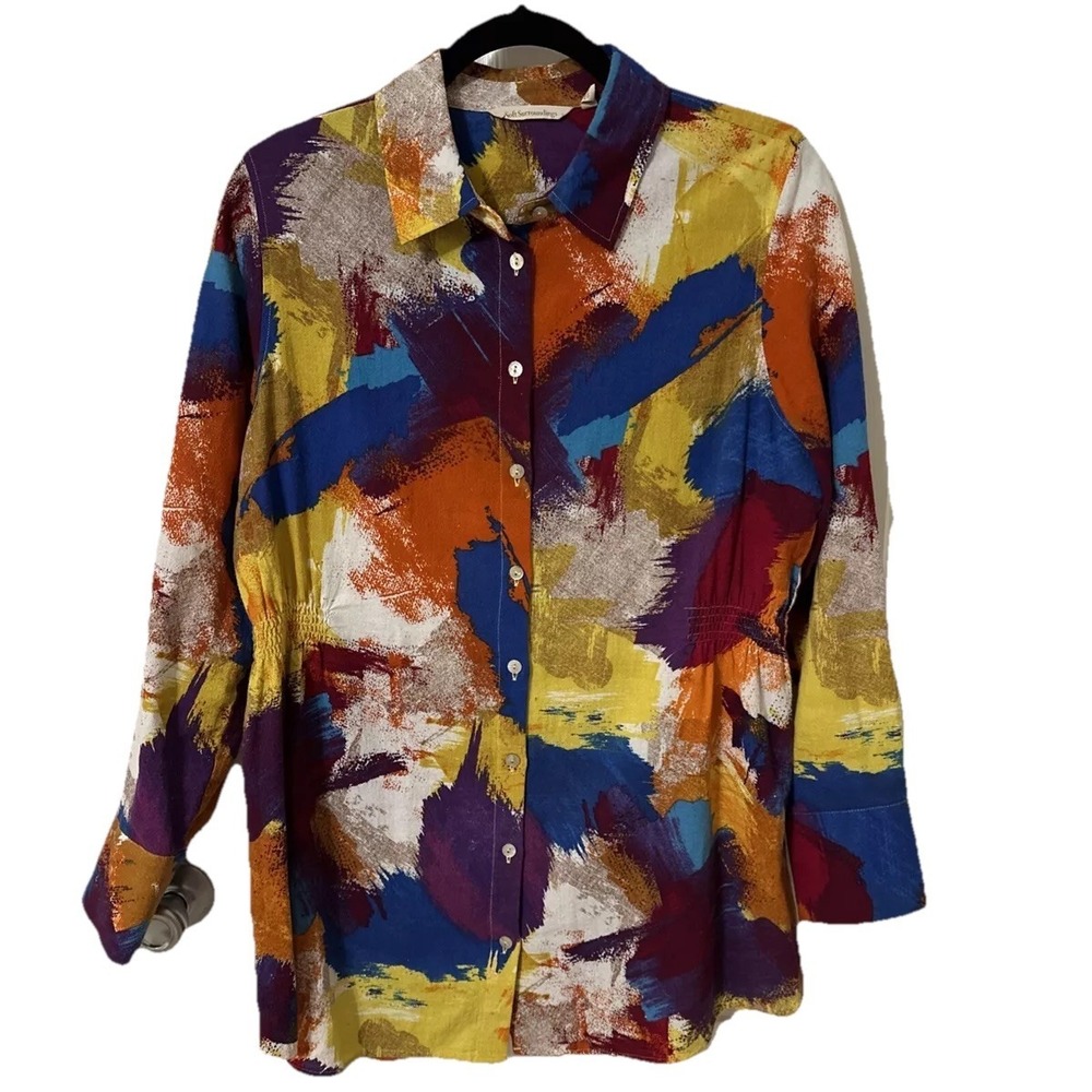 Soft Surroundings Long Top Multicolor Size Medium‎
